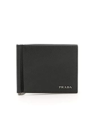 prada 2mn077|Black Saffiano Leather Wallet .